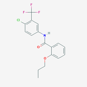 N-[4-chloro-3-(trifluoromethyl)phenyl]-2-propoxybenzamide