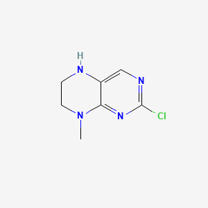 molecular formula C7H9ClN4 B593837 2-Chloro-8-methyl-5,6,7,8-tetrahydropteridine CAS No. 1314916-25-0