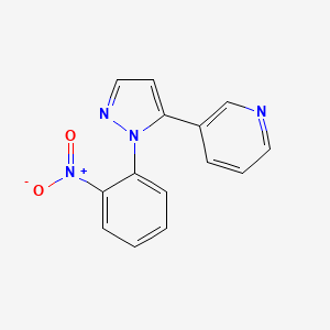 3-(1-(2-nitrophenyl)-1H-pyrazol-5-yl)pyridine
