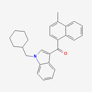 molecular formula C27H27NO B593844 [1-(Cyclohexylmethyl)indol-3-yl]-(4-methylnaphthalen-1-yl)methanone CAS No. 1373876-29-9