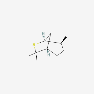 molecular formula C10H18S B593845 (1S,4S,5S)-4,7,7-三甲基-6-硫代双环[3.2.1]辛烷 CAS No. 1208985-45-8