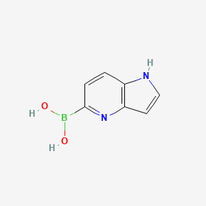 molecular formula C7H7BN2O2 B593859 1H-Pyrrolo[3,2-B]pyridin-5-ylboronic acid CAS No. 1312368-92-5