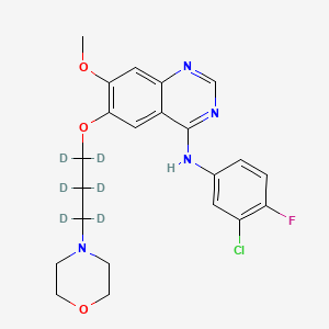 molecular formula C22H18ClD6FN4O3 B593861 Gefitinib-d6 CAS No. 1228664-49-0