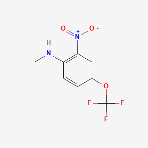 molecular formula C8H7F3N2O3 B593865 N-甲基-2-硝基-4-(三氟甲氧基)苯胺 CAS No. 1215206-37-3