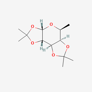 molecular formula C12H20O5 B593866 1,2,3,4-DI-O-ISOPROPYLIDENE-alpha-L-FUCOPYRANOSIDE CAS No. 136572-16-2