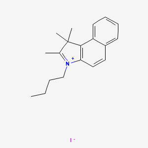 molecular formula C19H24IN B593867 3-Butyl-1,1,2-trimethyl-1H-benz[e]indolium iodide CAS No. 137107-72-3