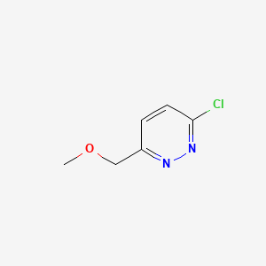 molecular formula C6H7ClN2O B593875 3-Chloro-6-(methoxymethyl)pyridazine CAS No. 1289385-57-4