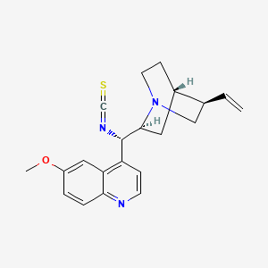 molecular formula C21H23N3OS B593876 4-[(S)-[(2S,4S,5R)-5-ethenyl-1-azabicyclo[2.2.2]octan-2-yl]-isothiocyanatomethyl]-6-methoxyquinoline CAS No. 1295509-64-6