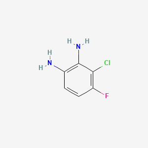 molecular formula C6H6ClFN2 B593877 3-氯-4-氟苯-1,2-二胺 CAS No. 132915-81-2