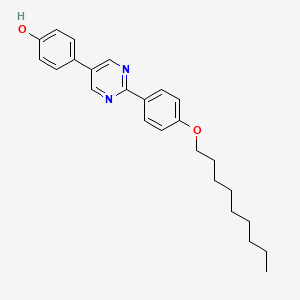molecular formula C25H30N2O2 B593882 5-(4-Hydroxyphenyl)-2-[4-(nonyloxy)phenyl]pyrimidine CAS No. 128209-46-1