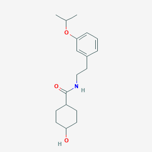 molecular formula C18H27NO3 B5938832 cis-4-hydroxy-N-[2-(3-isopropoxyphenyl)ethyl]cyclohexanecarboxamide 