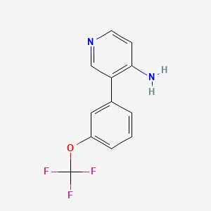 molecular formula C12H9F3N2O B593907 3-(3-(Trifluoromethoxy)phenyl)pyridin-4-amine CAS No. 1258608-56-8