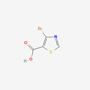 molecular formula C4H2BrNO2S B593918 4-溴噻唑-5-羧酸 CAS No. 1244949-48-1