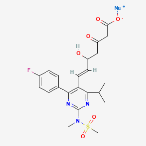 molecular formula C22H25FN3NaO6S B593920 3-Oxo Rosuvastatin Sodium Salt CAS No. 1346606-28-7