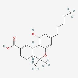 molecular formula C21H28O4 B593925 (+/-)-11-Nor-9-carboxy-delta9-thc-D9 CAS No. 136765-52-1