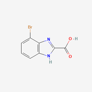 molecular formula C8H5BrN2O2 B593930 4-Bromo-1H-benzimidazole-2-carboxylic acid CAS No. 1263060-63-4