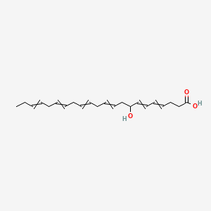 molecular formula C22H32O3 B593931 8-Hydroxydocosa-4,6,10,13,16,19-hexaenoic acid CAS No. 90780-54-4