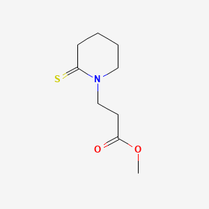 molecular formula C9H15NO2S B593937 Methyl 3-(2-thioxopiperidin-1-yl)propanoate CAS No. 125627-71-6