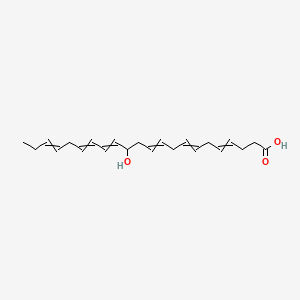 molecular formula C22H32O3 B593940 13-羟基二十二-4,7,10,14,16,19-六烯酸 CAS No. 90780-53-3