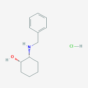 molecular formula C13H20ClNO B059395 (1S,2R)-2-(benzylamino)cyclohexan-1-ol;hydrochloride CAS No. 1212095-50-5