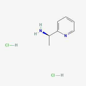 molecular formula C7H12Cl2N2 B593976 (R)-1-(pyridin-2-yl)ethanamine dihydrochloride CAS No. 1352640-52-8