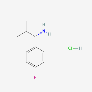molecular formula C10H15ClFN B593981 (S)-1-(4-氟苯基)-2-甲基丙胺盐酸盐 CAS No. 1213352-15-8