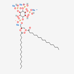 molecular formula C41H78Na4O22P4 B593998 PtdIns-(3,4,5)-P3 (1,2-dipalmitoyl) (sodium salt) CAS No. 1628353-02-5