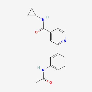 2-[3-(acetylamino)phenyl]-N-cyclopropylisonicotinamide