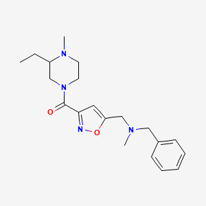 N-benzyl-1-{3-[(3-ethyl-4-methylpiperazin-1-yl)carbonyl]isoxazol-5-yl}-N-methylmethanamine