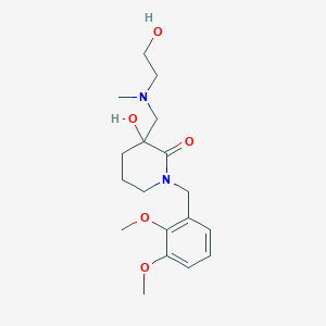 1-(2,3-dimethoxybenzyl)-3-hydroxy-3-{[(2-hydroxyethyl)(methyl)amino]methyl}piperidin-2-one