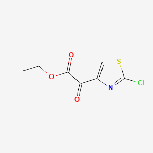 molecular formula C7H6ClNO3S B594027 Ethyl 2-chlorothiazol-4-ylglyoxylate CAS No. 126534-29-0