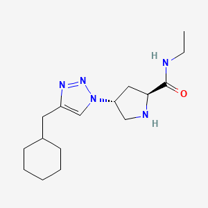 (4R)-4-[4-(cyclohexylmethyl)-1H-1,2,3-triazol-1-yl]-N-ethyl-L-prolinamide hydrochloride