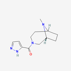 [(1R,6S)-9-methyl-3,9-diazabicyclo[4.2.1]nonan-3-yl]-(1H-pyrazol-5-yl)methanone