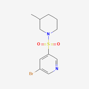 molecular formula C11H15BrN2O2S B594030 3-Bromo-5-(3-methylpiperidin-1-ylsulfonyl)pyridine CAS No. 1283337-50-7