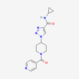 N-cyclopropyl-1-(1-isonicotinoylpiperidin-4-yl)-1H-1,2,3-triazole-4-carboxamide