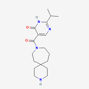 5-(3,9-diazaspiro[5.6]dodec-9-ylcarbonyl)-2-isopropyl-4(3H)-pyrimidinone hydrochloride