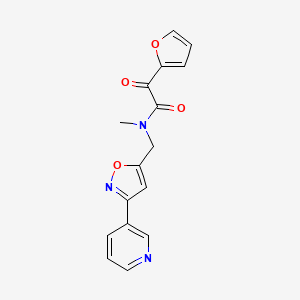 2-(2-furyl)-N-methyl-2-oxo-N-[(3-pyridin-3-ylisoxazol-5-yl)methyl]acetamide