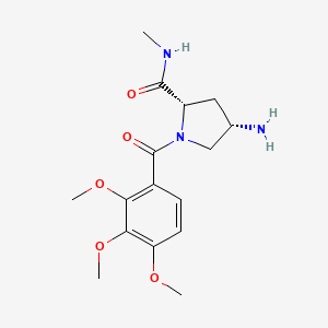 (2S,4S)-4-amino-N-methyl-1-(2,3,4-trimethoxybenzoyl)pyrrolidine-2-carboxamide