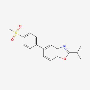 2-isopropyl-5-[4-(methylsulfonyl)phenyl]-1,3-benzoxazole