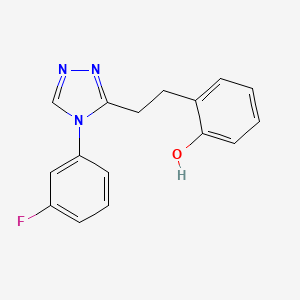 2-{2-[4-(3-fluorophenyl)-4H-1,2,4-triazol-3-yl]ethyl}phenol