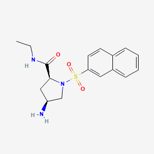 (4S)-4-amino-N-ethyl-1-(2-naphthylsulfonyl)-L-prolinamide