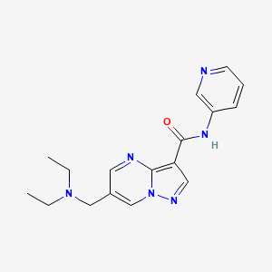 6-[(diethylamino)methyl]-N-pyridin-3-ylpyrazolo[1,5-a]pyrimidine-3-carboxamide