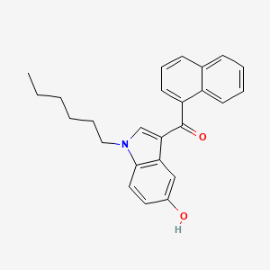 molecular formula C25H25NO2 B594044 JWH 019 5-羟基吲哚代谢物 CAS No. 1379604-70-2