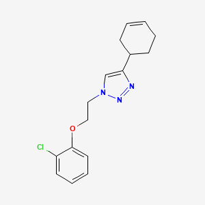 1-[2-(2-Chlorophenoxy)ethyl]-4-cyclohex-3-en-1-yltriazole