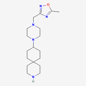 9-{4-[(5-methyl-1,2,4-oxadiazol-3-yl)methyl]-1-piperazinyl}-3-azaspiro[5.5]undecane dihydrochloride