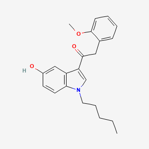 molecular formula C22H25NO3 B594046 JWH 250 5-羟吲哚代谢物 CAS No. 1379604-67-7
