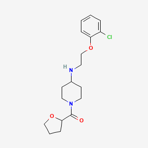 N-[2-(2-chlorophenoxy)ethyl]-1-(tetrahydrofuran-2-ylcarbonyl)piperidin-4-amine