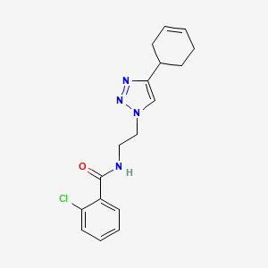 2-chloro-N-[2-(4-cyclohex-3-en-1-yl-1H-1,2,3-triazol-1-yl)ethyl]benzamide