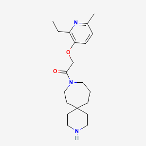 9-{[(2-ethyl-6-methyl-3-pyridinyl)oxy]acetyl}-3,9-diazaspiro[5.6]dodecane dihydrochloride