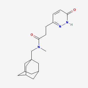 N-(1-adamantylmethyl)-N-methyl-3-(6-oxo-1,6-dihydropyridazin-3-yl)propanamide